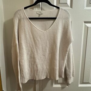 Lucky Brand Cream V-Neck Sweater
